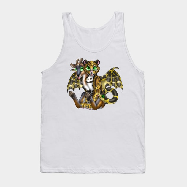 Chimera Cubs: Clouded Leopard (Ocher) Tank Top by spyroid101